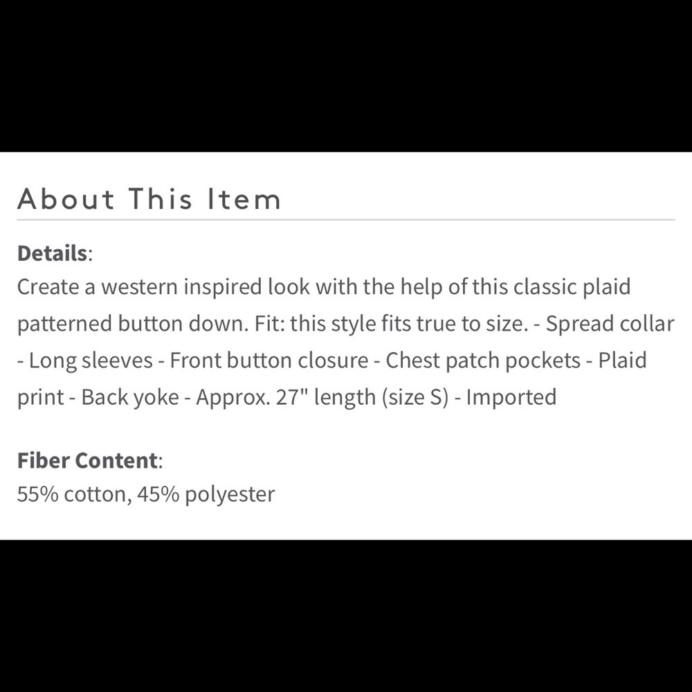 C&C PLAID BUTTONS SHIRT - Picture 4 of 4